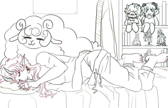 Line art w/ BG 40$ - 50$